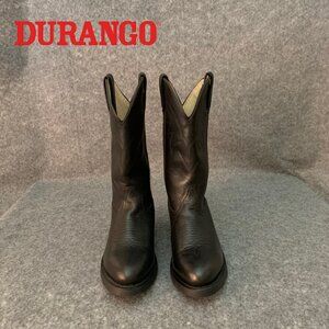 Durango Men's 11” Black Leather Oil Resistant Round Toe Western Boots